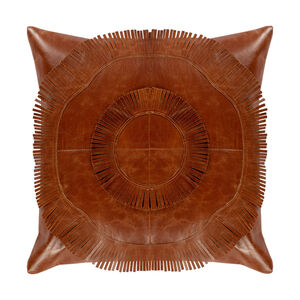 Nature 18 X 18 inch Burnt Orange/Camel Pillow Cover