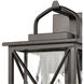 Genevieve 1 Light 13 inch Matte Black Outdoor Wall Sconce