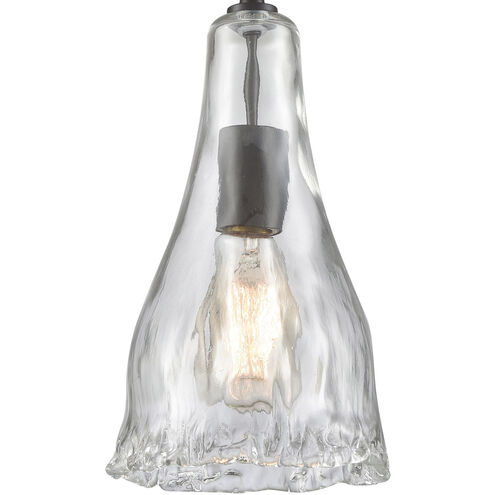 Graves 1 Light 6 inch Oil Rubbed Bronze with Clear Mini Pendant Ceiling Light