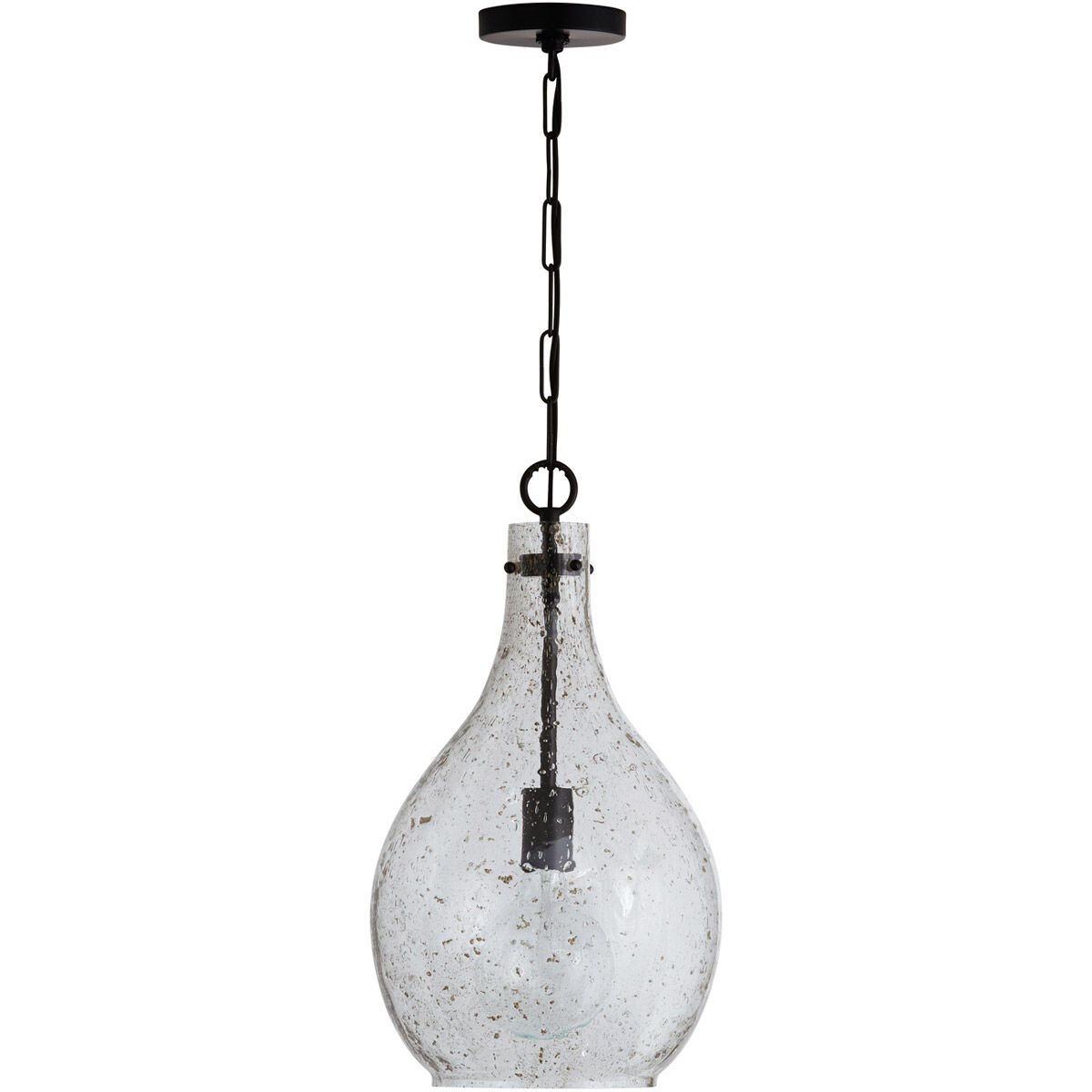 Chandler 1 Light 12 inch Matte Black Pendant Ceiling Light