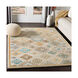 Olivia 120 X 96 inch Teal/Khaki/Dark Brown/Wheat/Taupe/Medium Gray Rugs, Rectangle