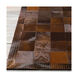 Ada 36 X 24 inch Dark Brown/Metallic - Champagne Rugs, Hair On Hide