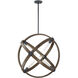 Ralls 6 Light 27.75 inch Whiskey Wood Pendant Ceiling Light