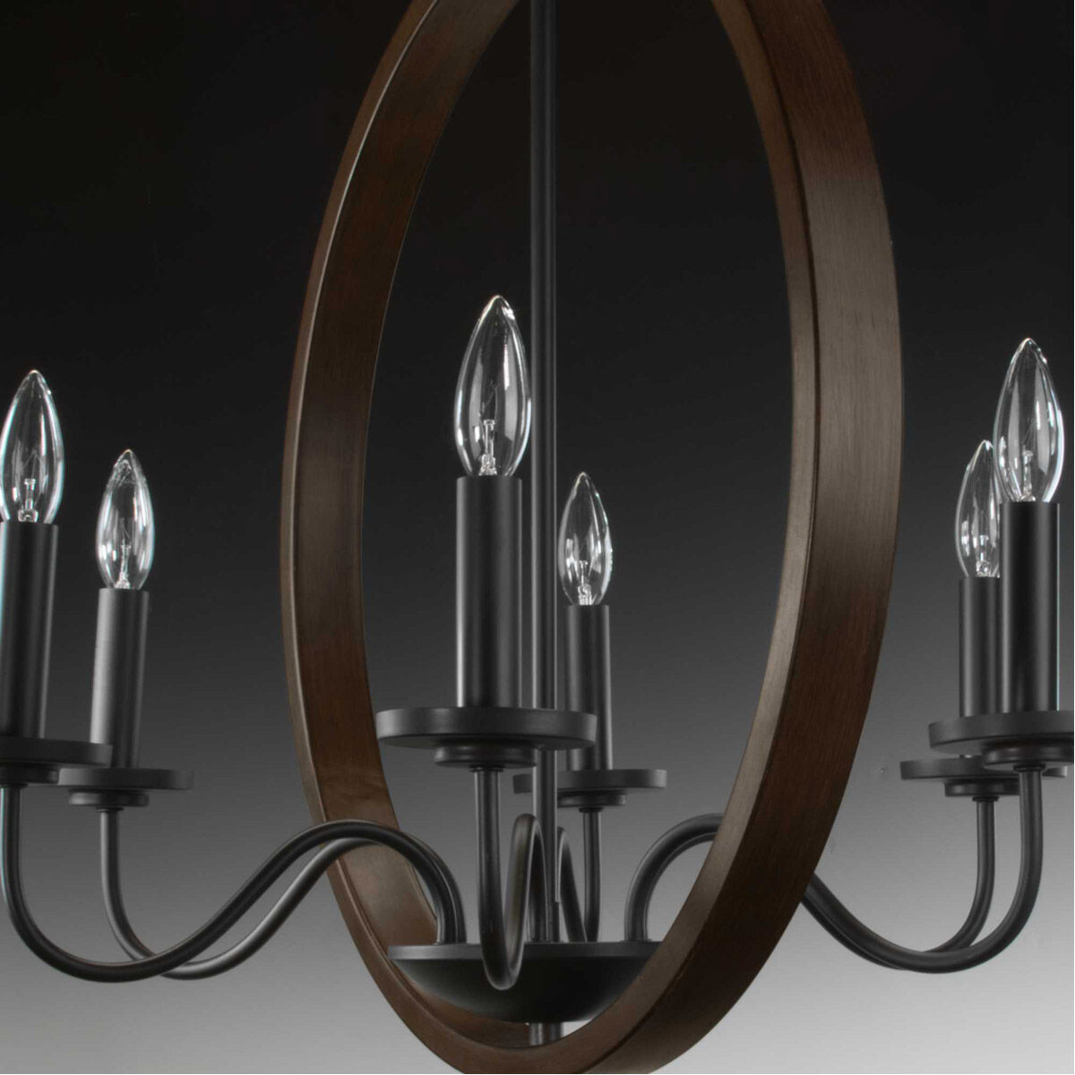 Monteagle 6 Light 22 inch Antique Bronze Chandelier Ceiling Light, Design Series