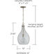 Chandler 1 Light 12 inch Brushed Nickel Pendant Ceiling Light