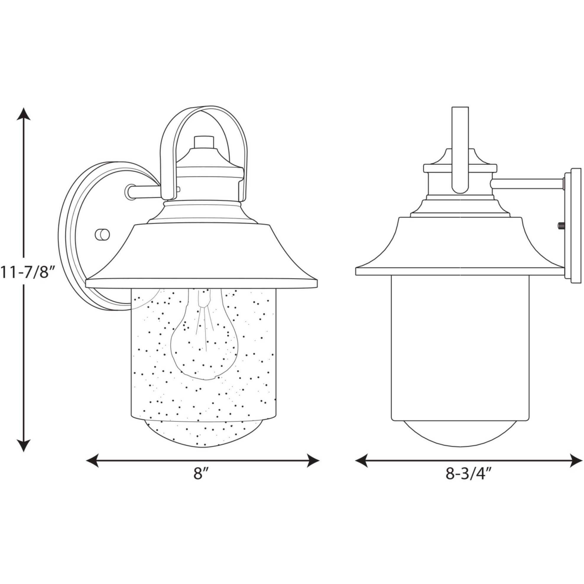 Saddletree 1 Light 12 inch Textured Black Outdoor Wall Lantern, Medium