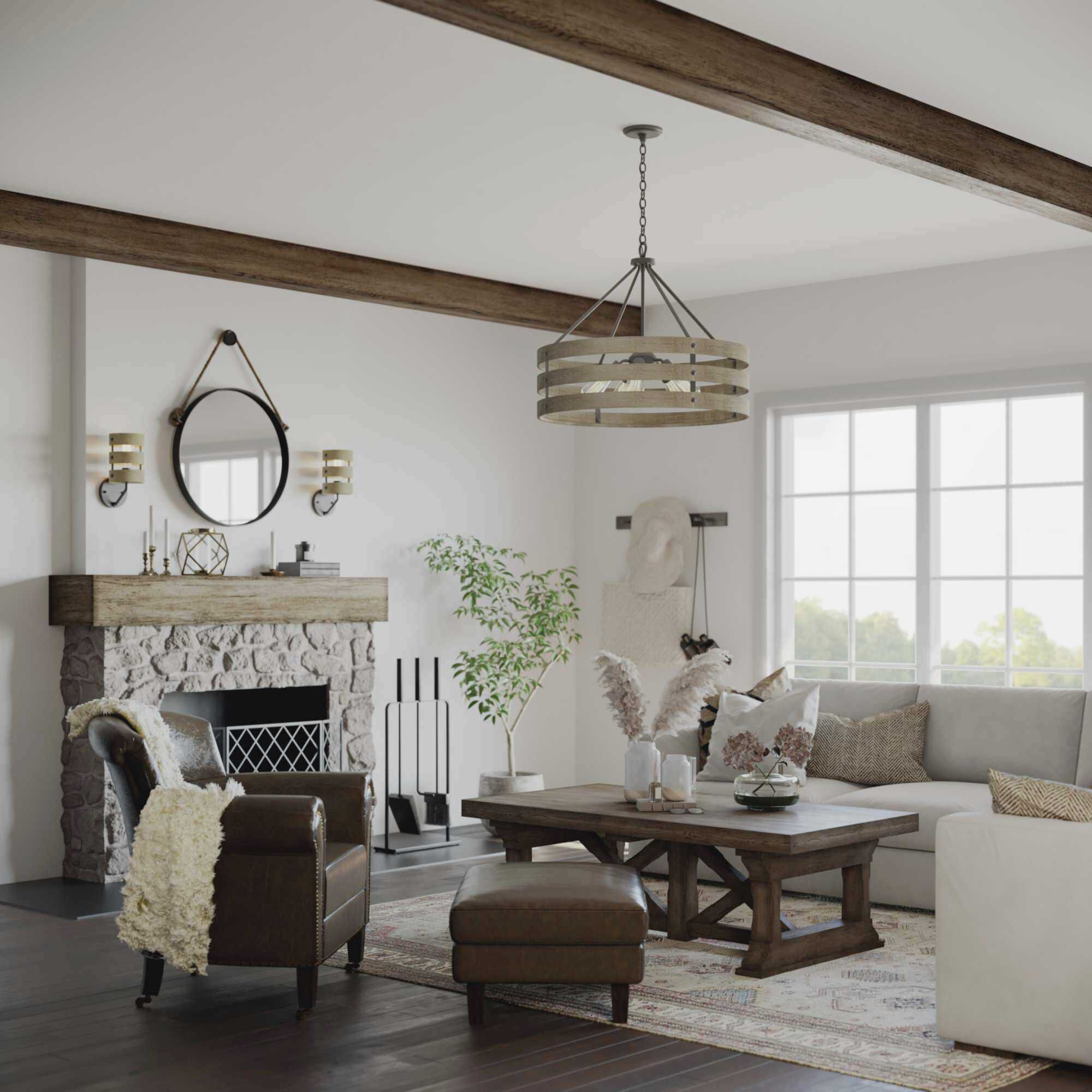 Lyles 5 Light 27.75 inch Graphite Pendant Ceiling Light