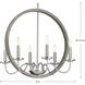 Monteagle 6 Light 22 inch Brushed Nickel Chandelier Ceiling Light, Design Series