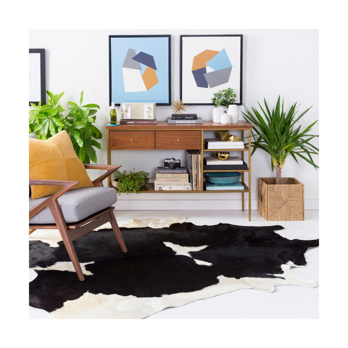 Shelby 60 X 36 inch Dark Brown/Cream Rugs, Rectangle