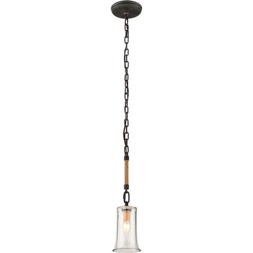 Abilene 1 Light 5 inch Shipyard Bronze Pendant Ceiling Light