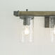 Lanesnoro 3 Light 24.25 inch Distressed Weathered Oak / Slate Grey Metal Wall Bath Vanity Wall Light