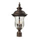 Carlton 2 Light 21 inch Regal Bronze Outdoor Post Light