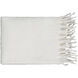 Oak 60 X 50 inch Cream Throw, Rectangle