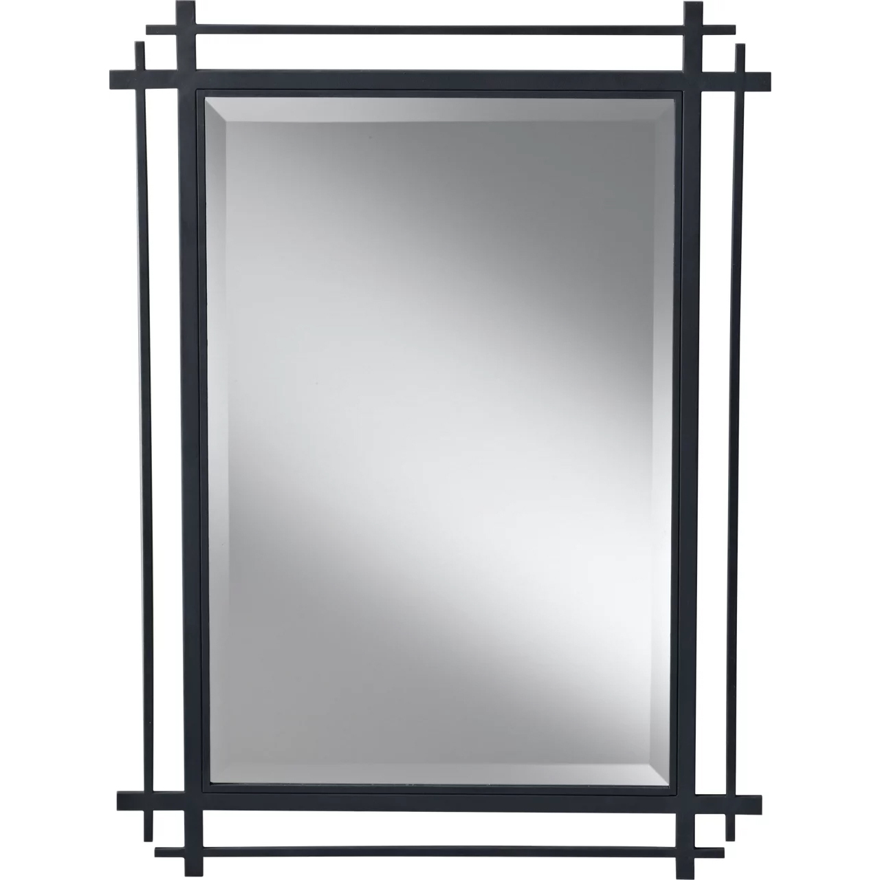 Spruce 37 X 27.19 inch Antique Forged Iron Wall Mirror