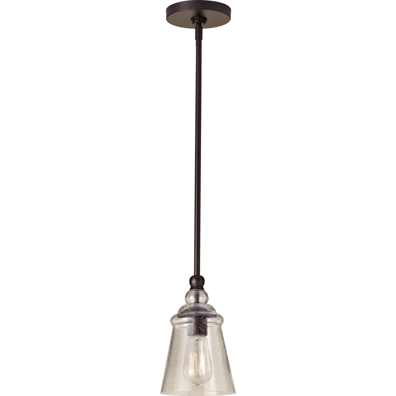 Burke 1 Light 5.75 inch Oil Rubbed Bronze Mini Pendant Ceiling Light