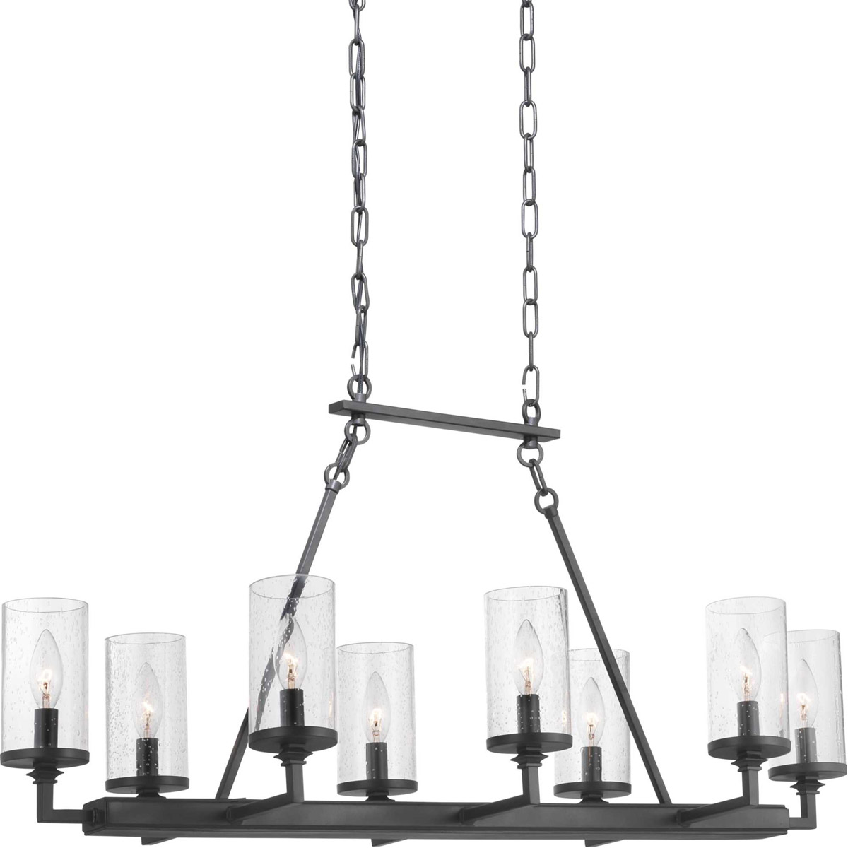 Benson 8 Light 38 inch Graphite Chandelier Ceiling Light, Design Series