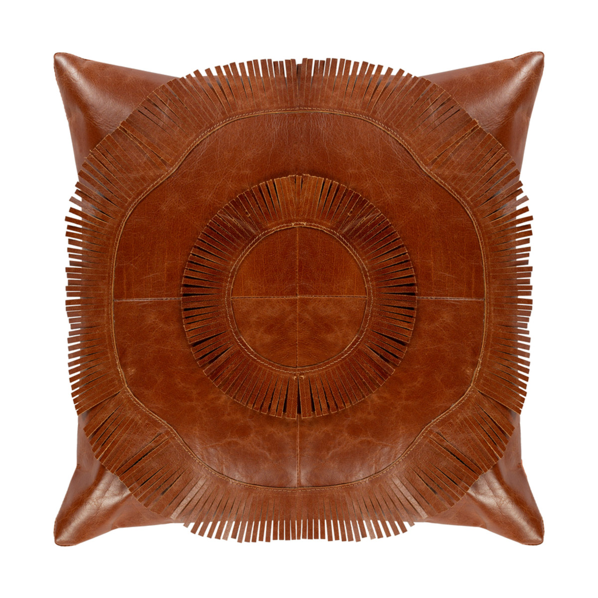 Nature 18 X 18 inch Burnt Orange/Camel Pillow Cover