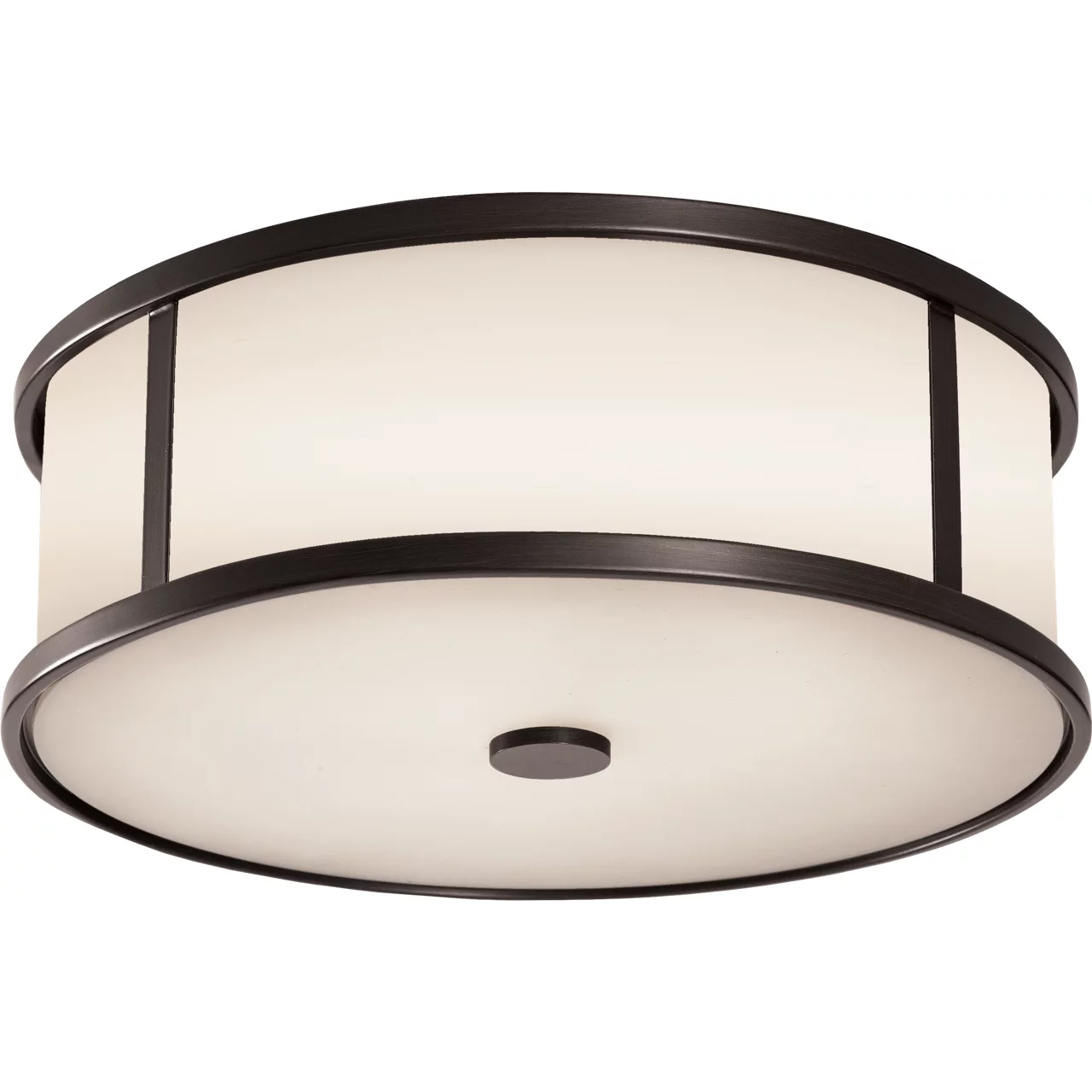 Galena 3 Light 14 inch Espresso Outdoor Flush Mount